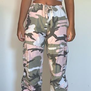 PINK ARMY PANTS